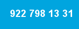922 798 13 31